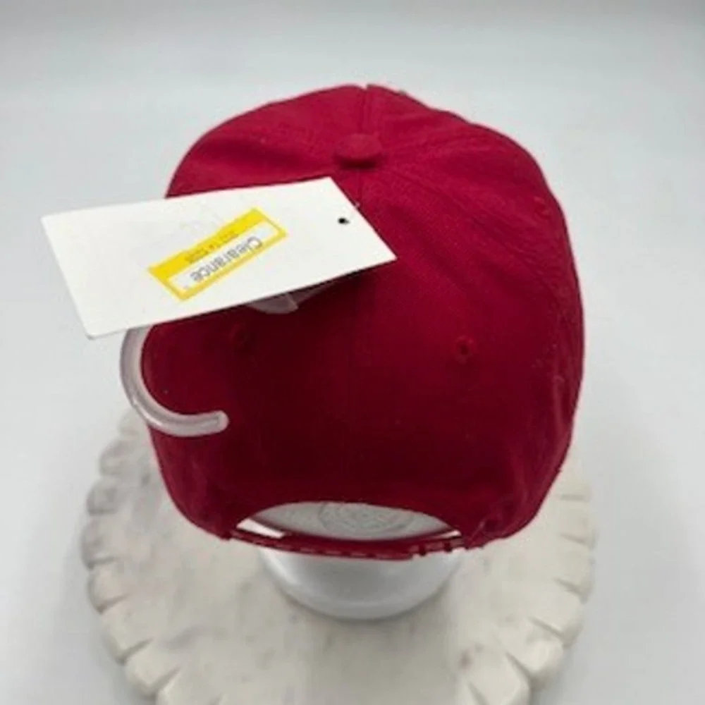 Wild Fable Red Cotton Snapback‎ Baseball Cap with White Lace Bow Applique OSFM